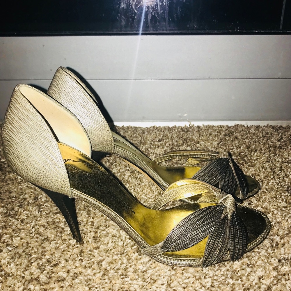 Giuseppe Zanetti Woman’s silver Heels Size 37 - Picture 6 of 8